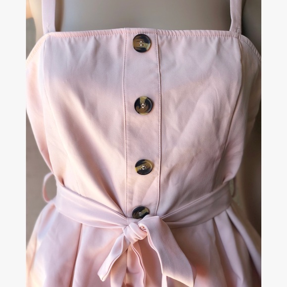 . Shop Hope’s Girly Blush Button Tie Top - Picture 5 of 8
